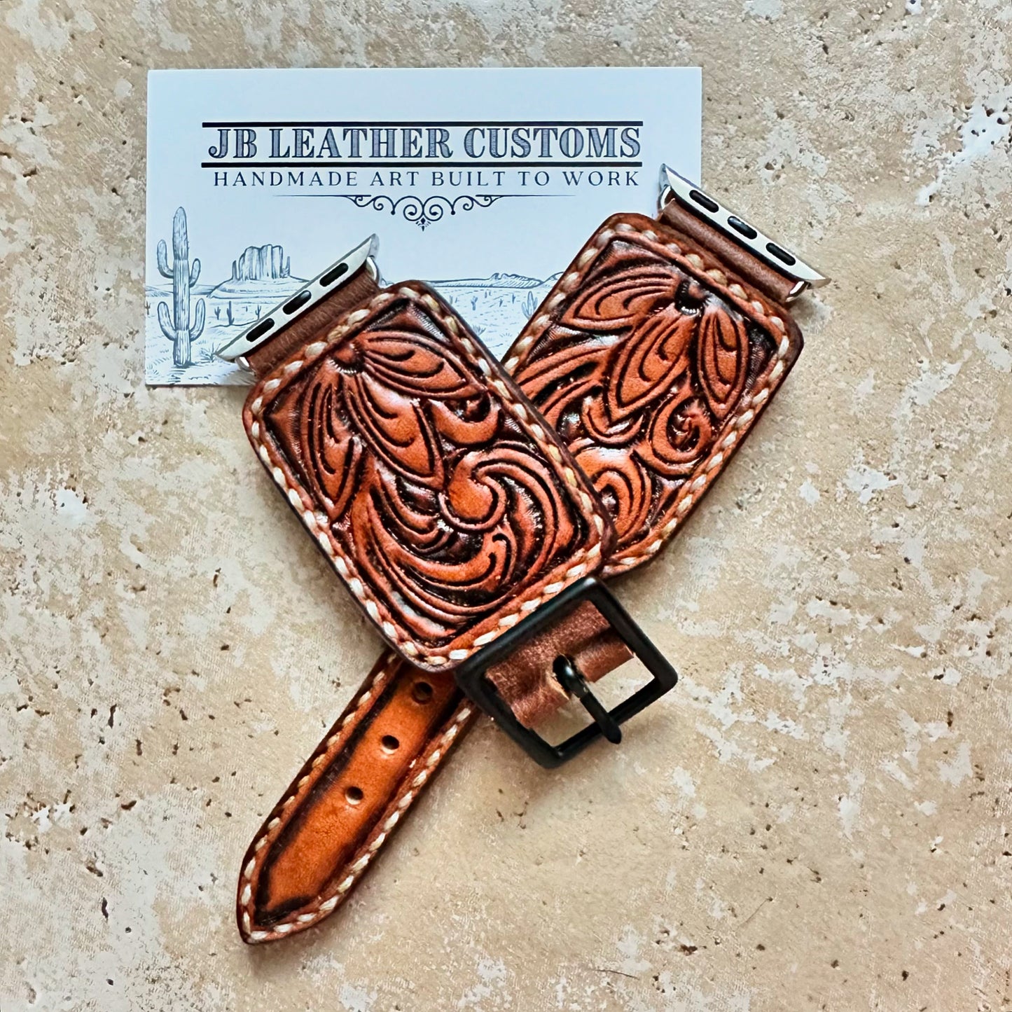 "The Dakota" Spur Strap Style Leather Watch Band