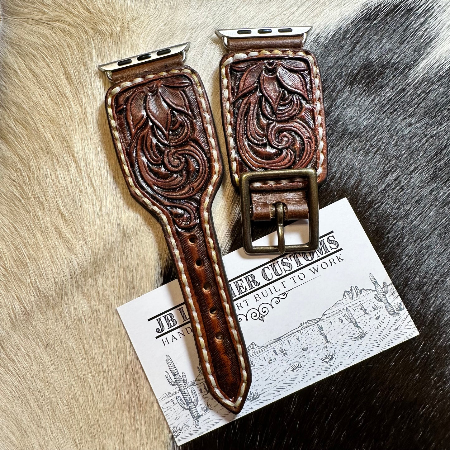 "The Dakota" Spur Strap Style Leather Watch Band