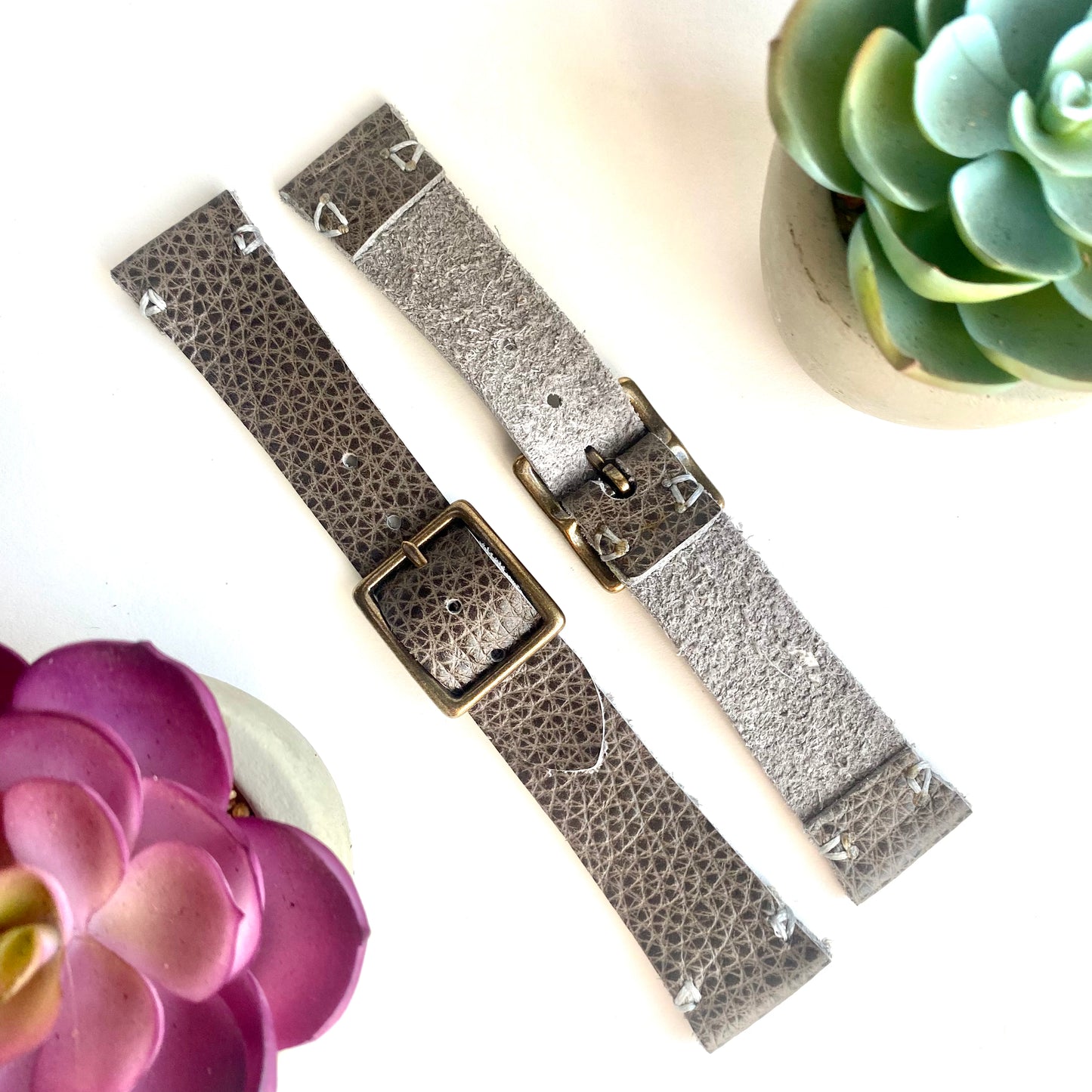 Dark Brown Leather Watch Bands