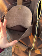 Custom Leather Garment Bag