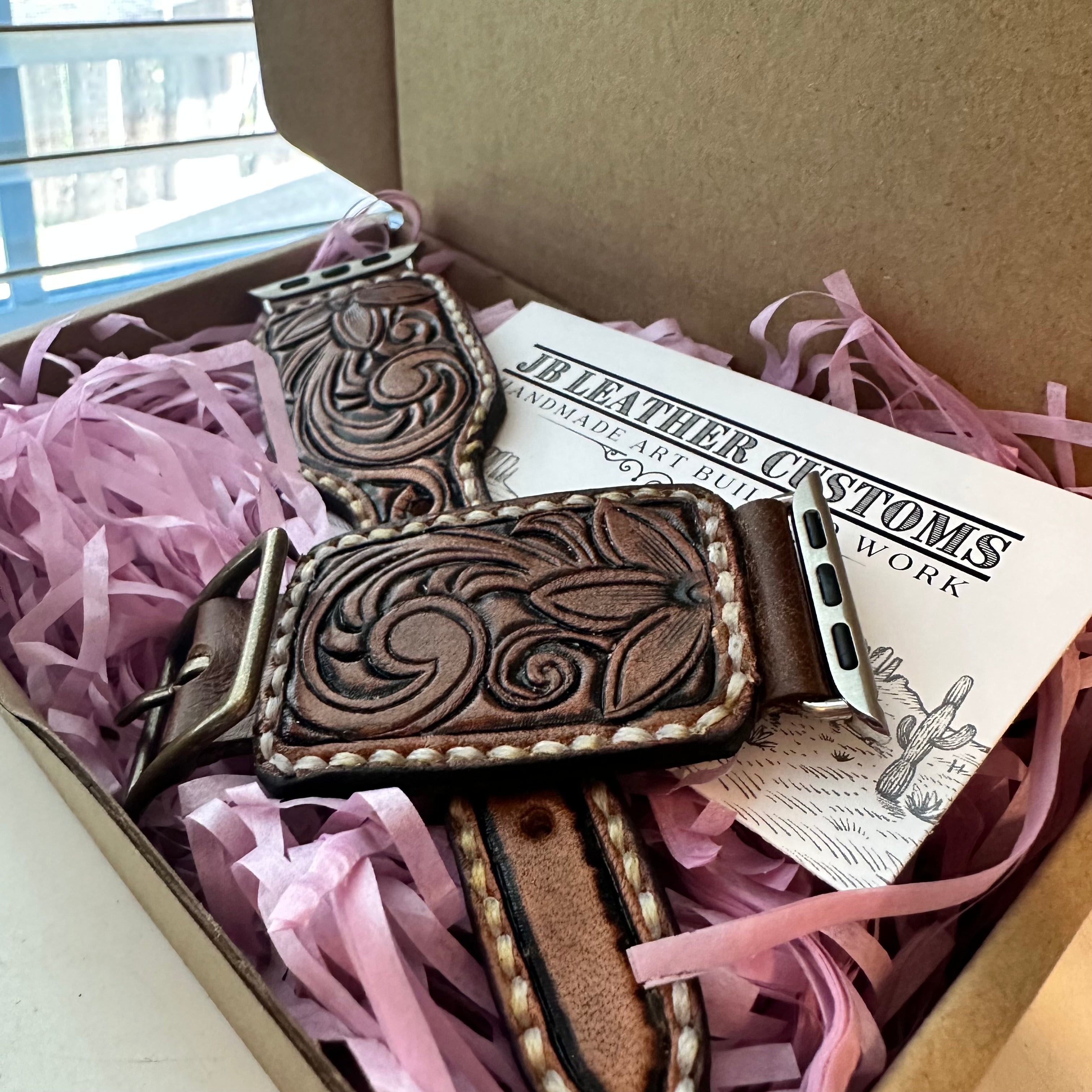 "The Dakota" Spur Strap Style Leather Watch Band