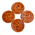 Fancy Leather Cup Coaster (4)