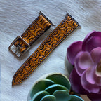 Skull Leather Watch Band