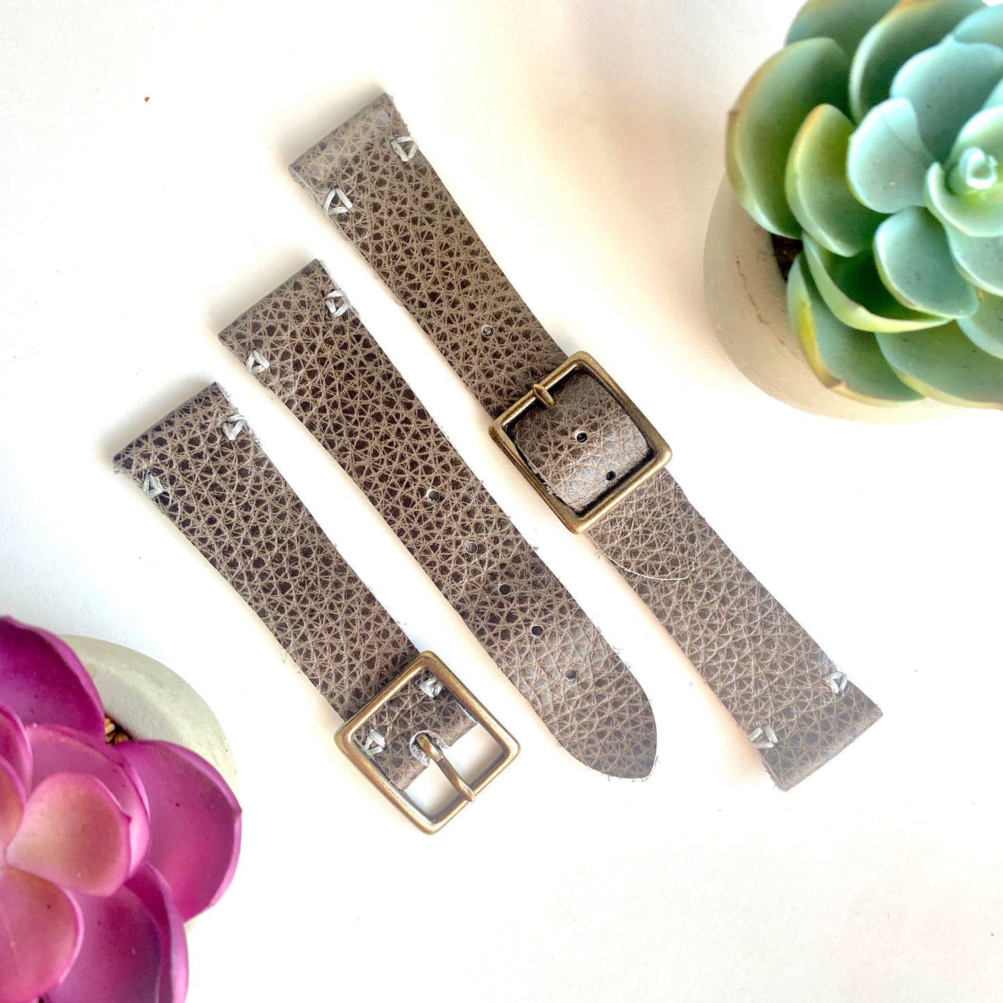 Dark Brown Leather Watch Bands